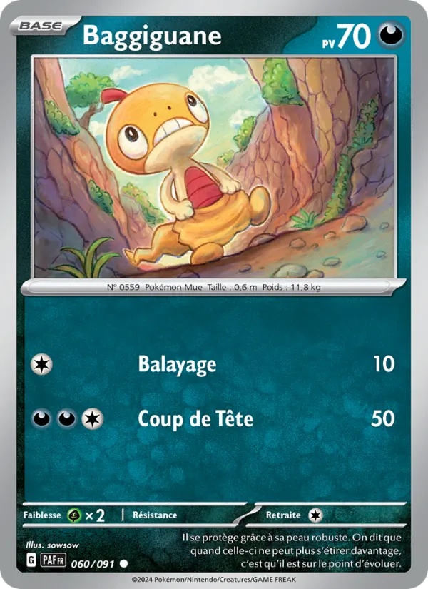 Baggiguane 060/91 - Destinées de Paldea - Pokémon JCC