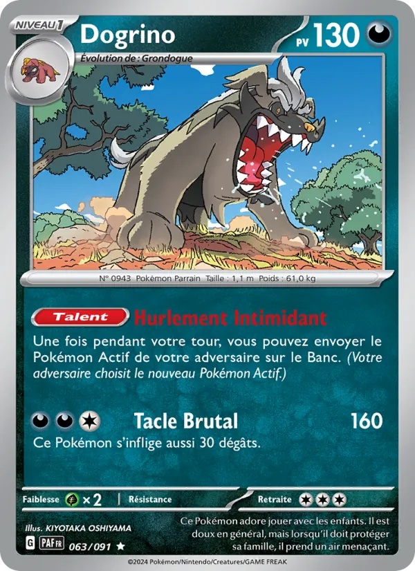 Dogrino 063/91 - Destinées de Paldea - Holo - Pokémon JCC