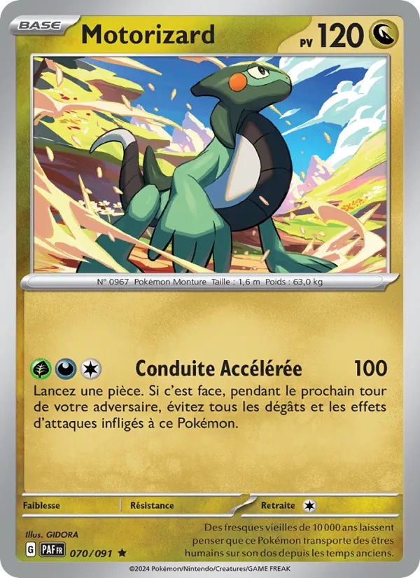 Motorizard 070/91 - Destinées de Paldea - Reverse - Pokémon JCC