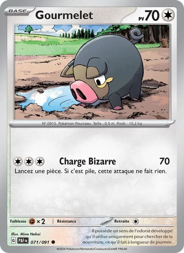 Gourmelet 071/91 - Destinées de Paldea - Reverse - Pokémon JCC