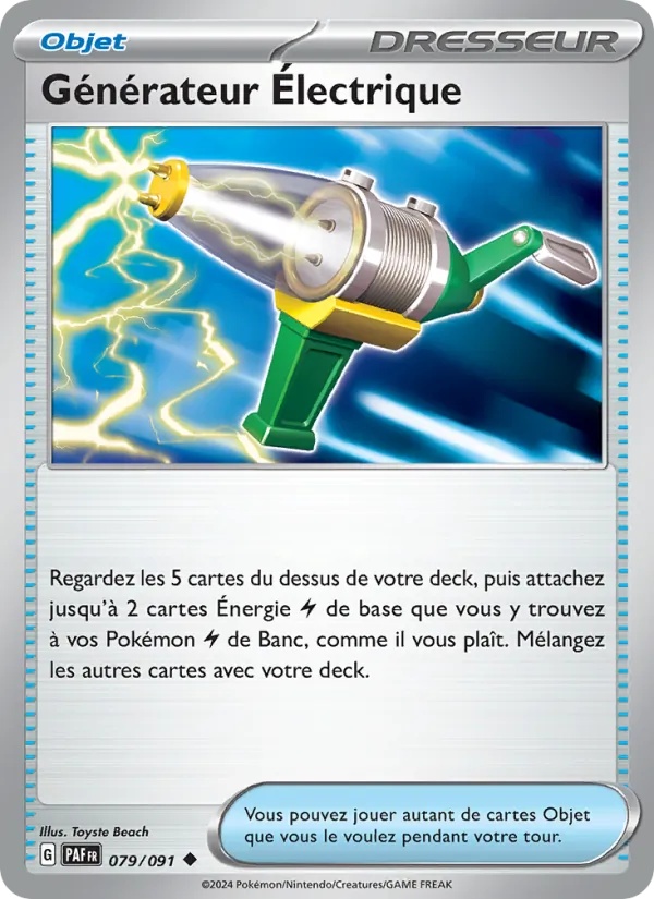 Générateur Électrique 079/91 - Destinées de Paldea - Reverse - Pokémon JCC