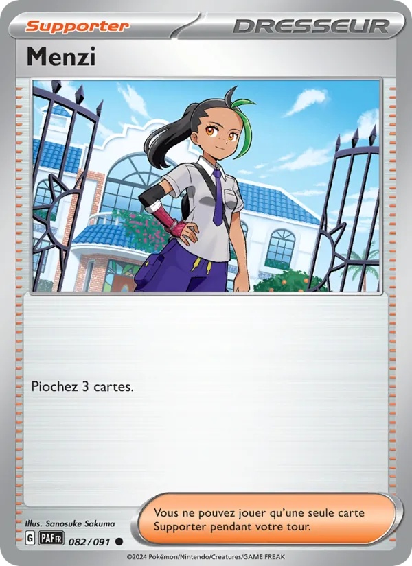 Menzi 082/91 - Destinées de Paldea - Reverse - Pokémon JCC