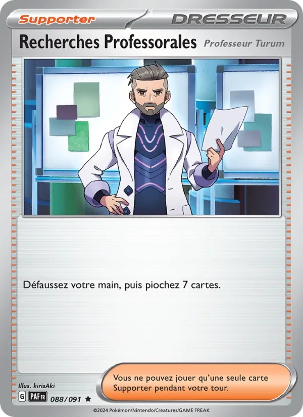 Recherches Professorales 088/91 - Destinées de Paldea - Reverse - Pokémon JCC