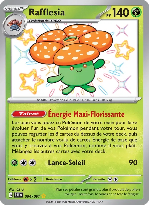 Rafflesia 094/91 - Destinées de Paldea - Holo - Pokémon JCC