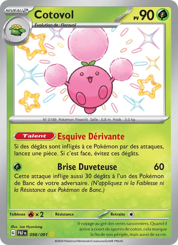 Cotovol 098/91 - Destinées de Paldea - Holo - Pokémon JCC