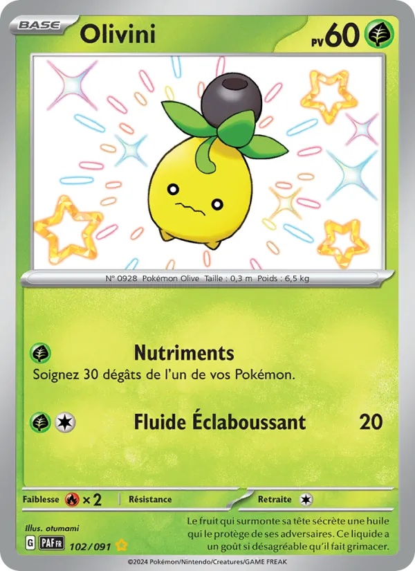 Olivini 102/91 - Destinées de Paldea - Holo - Pokémon JCC