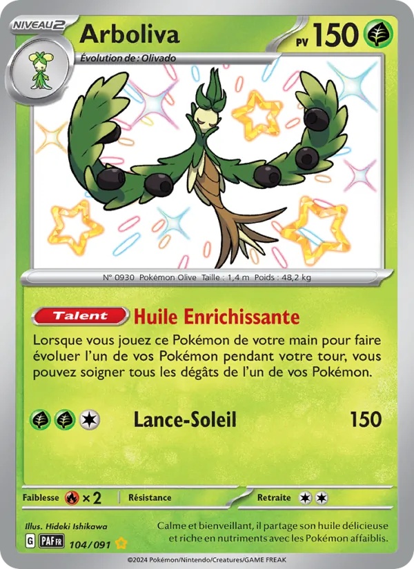 Arboliva 104/91 - Destinées de Paldea - Holo - Pokémon JCC