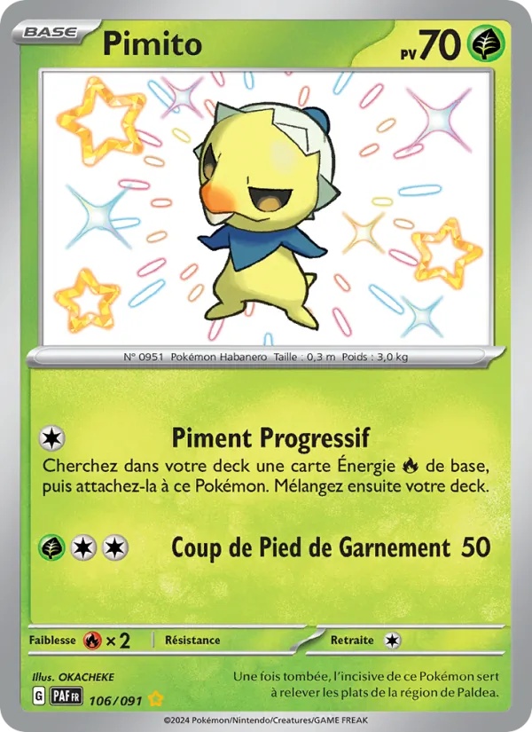Pimito 106/91 - Destinées de Paldea - Holo - Pokémon JCC