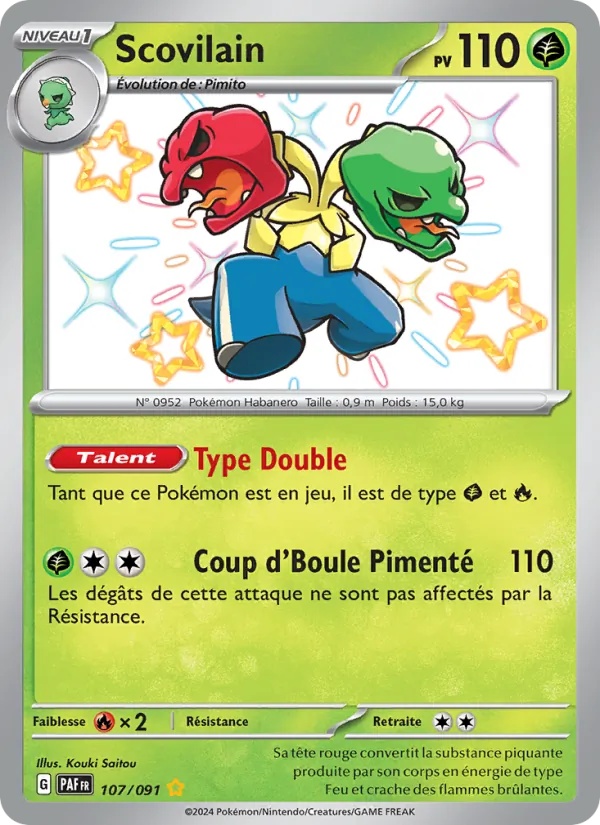 Scovilain 107/91 - Destinées de Paldea - Holo - Pokémon JCC