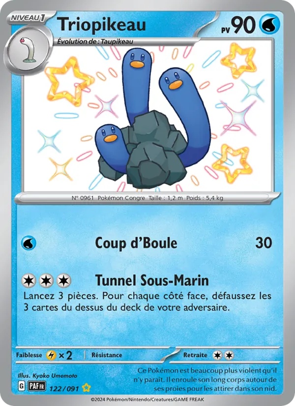 Triopikeau 122/91 - Destinées de Paldea - Holo - Pokémon JCC