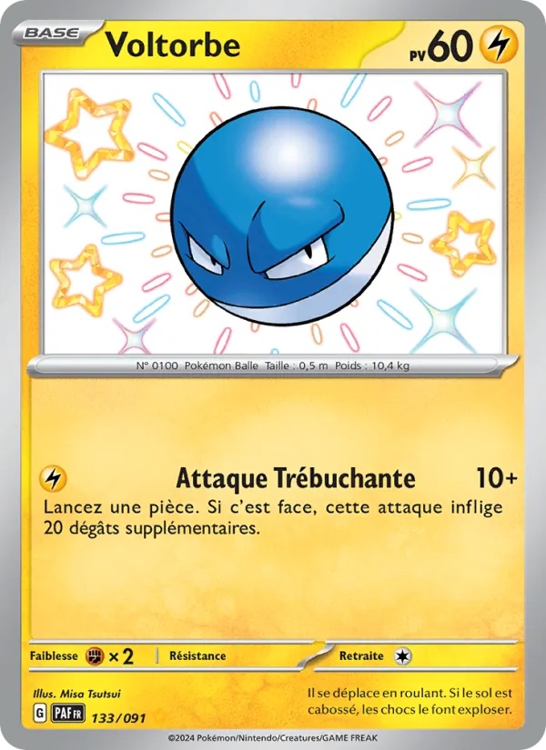 Voltorbe 133/91 - Destinées de Paldea - Holo - Pokémon JCC