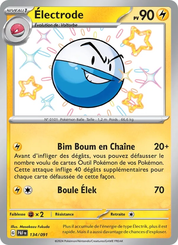 Électrode 134/91 - Destinées de Paldea - Holo - Pokémon JCC