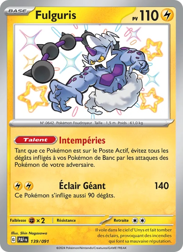 Fulguris 139/91 - Destinées de Paldea - Holo - Pokémon JCC
