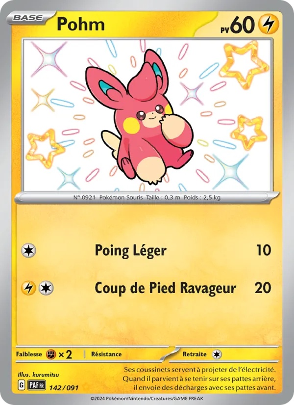 Pohm 142/91 - Destinées de Paldea - Holo - Pokémon JCC
