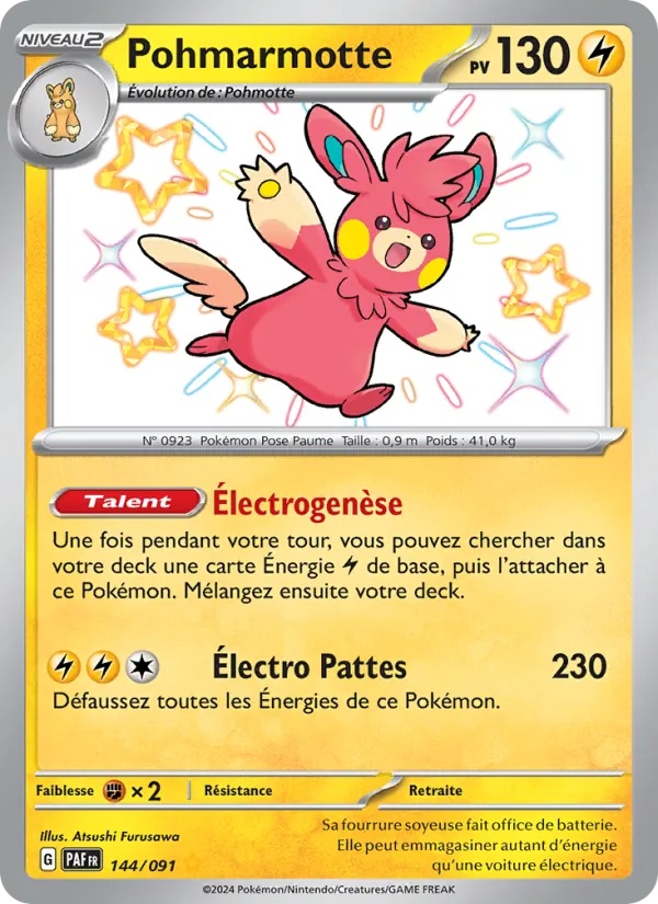 Pohmarmotte 144/91 - Destinées de Paldea - Holo - Pokémon JCC