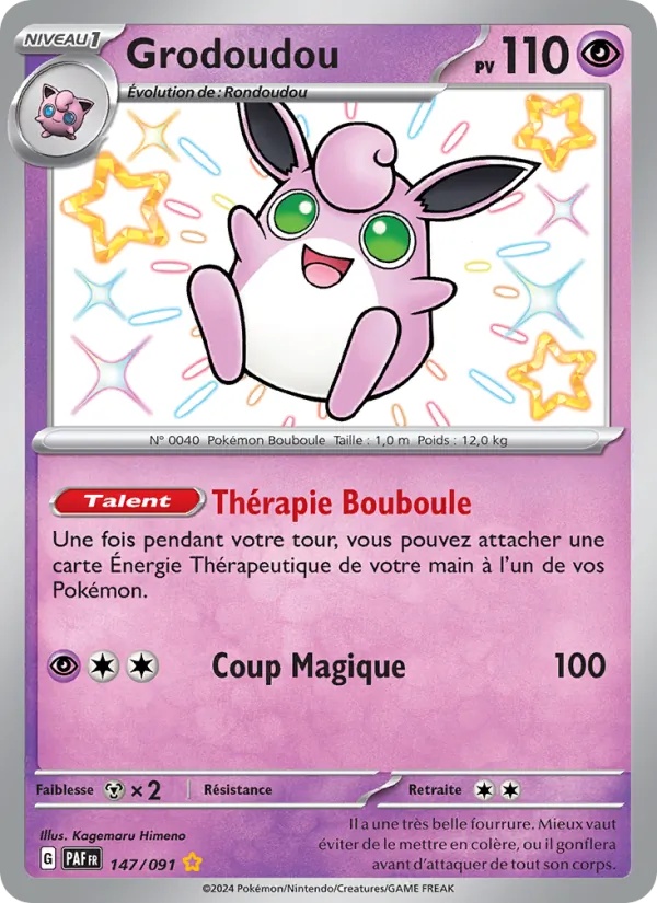 Grodoudou 147/91 - Destinées de Paldea - Holo - Pokémon JCC
