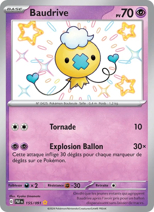 Baudrive 155/91 - Destinées de Paldea - Holo - Pokémon JCC