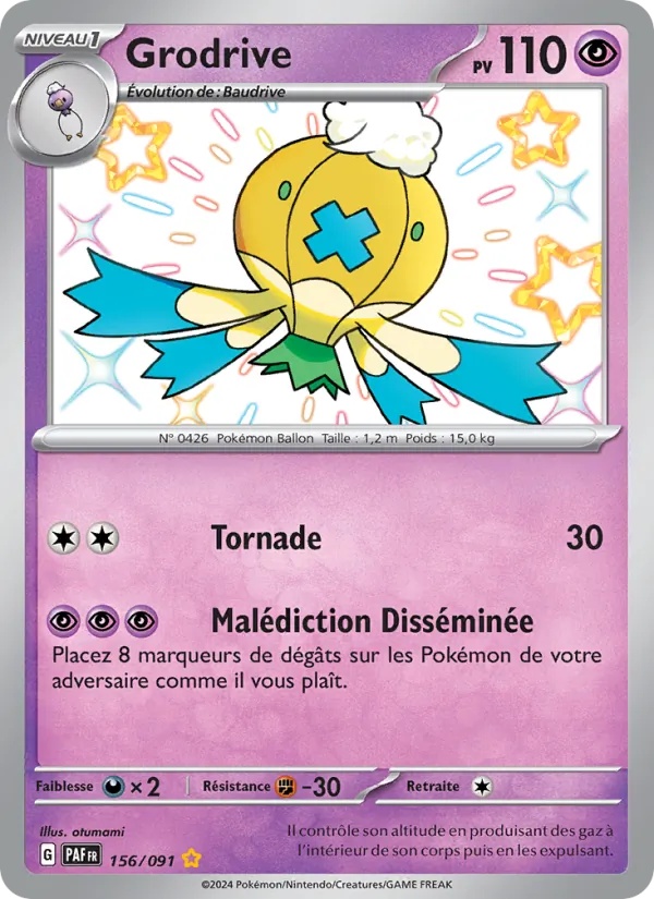 Grodrive 156/91 - Destinées de Paldea - Holo - Pokémon JCC