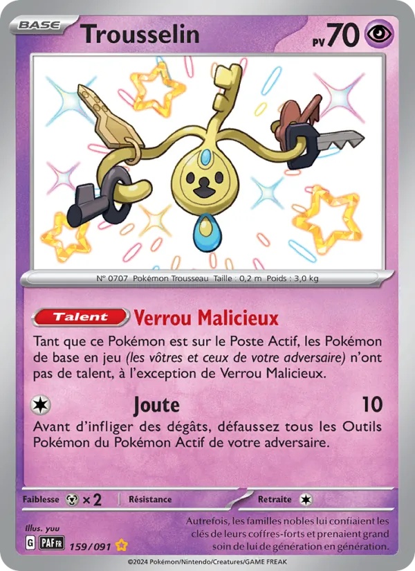 Trousselin 159/91 - Destinées de Paldea - Holo - Pokémon JCC
