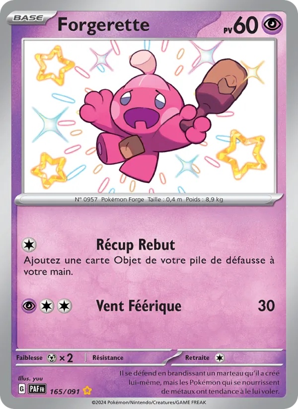 Forgerette 165/91 - Destinées de Paldea - Holo - Pokémon JCC