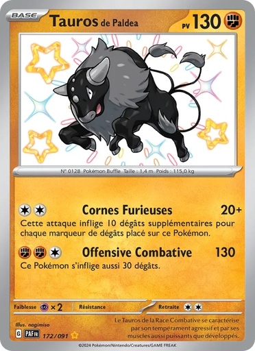 Tauros de Paldea 172/91 Holo