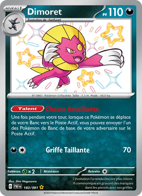 Dimoret 183/91 - Destinées de Paldea - Holo - Pokémon JCC