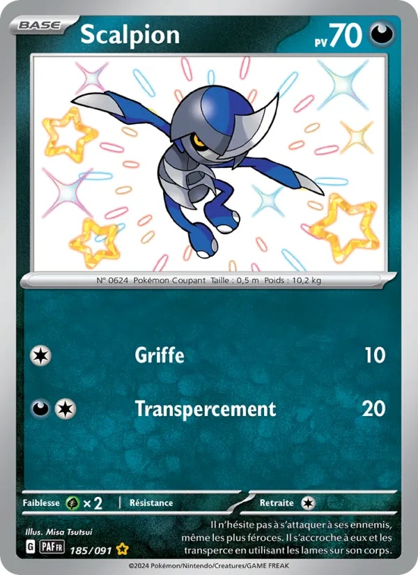 Scalpion 185/91 - Destinées de Paldea - Holo - Pokémon JCC