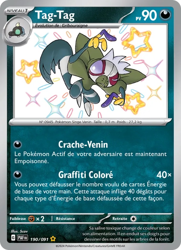 Tag-Tag 190/91 - Destinées de Paldea - Holo - Pokémon JCC