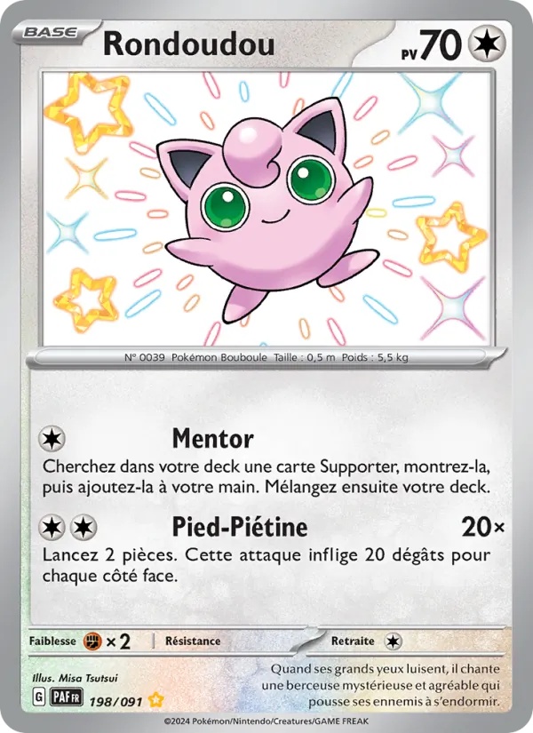 Rondoudou 198/91 - Destinées de Paldea - Holo - Pokémon JCC