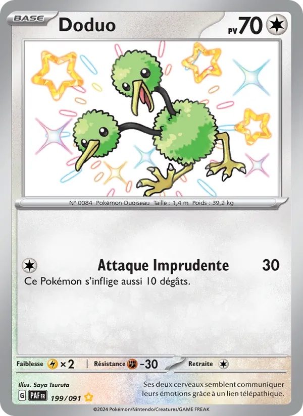 Doduo 199/91 - Destinées de Paldea - Holo - Pokémon JCC