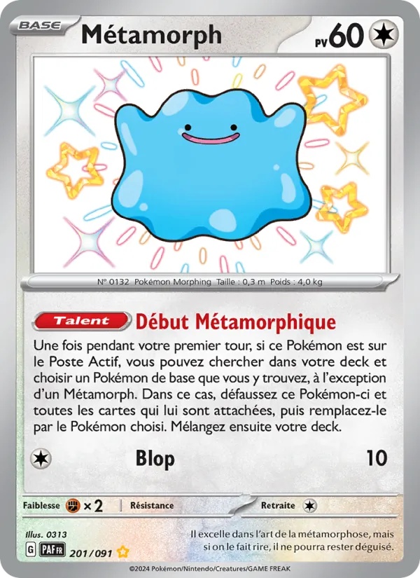 Métamorph 201/91 - Destinées de Paldea - Holo - Pokémon JCC