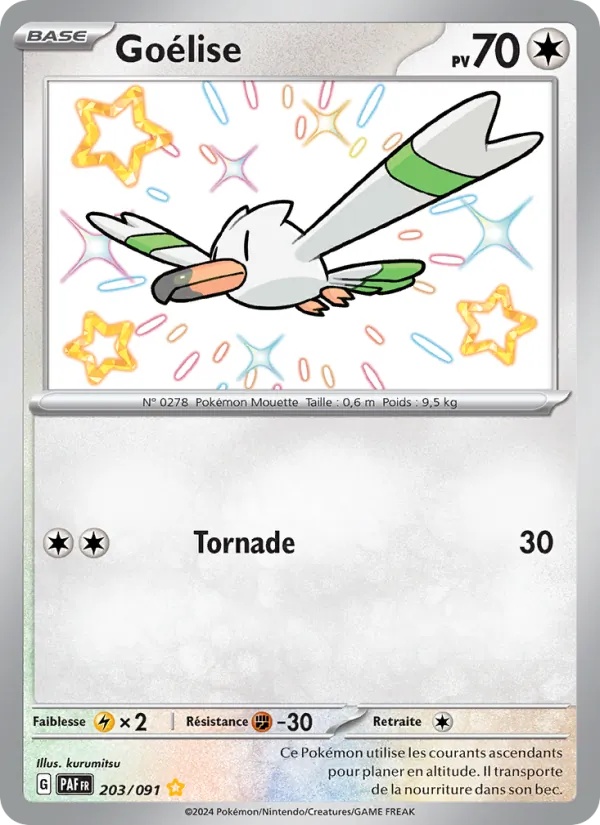 Goélise 203/91 - Destinées de Paldea - Holo - Pokémon JCC