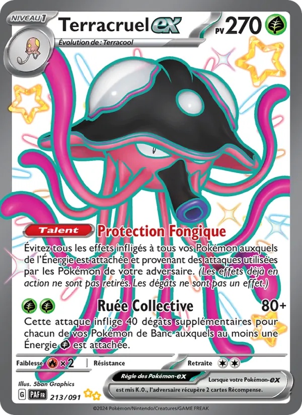 Terracruel-ex 213/91 - Destinées de Paldea - Holo - Pokémon JCC