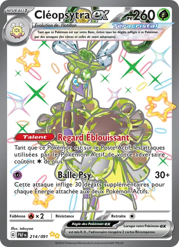 Cléopsytra-ex 214/91 - Destinées de Paldea - Holo - Pokémon JCC