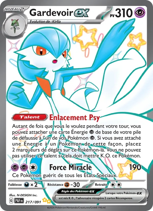 Gardevoir-ex 217/91 - Destinées de Paldea - Holo - Pokémon JCC
