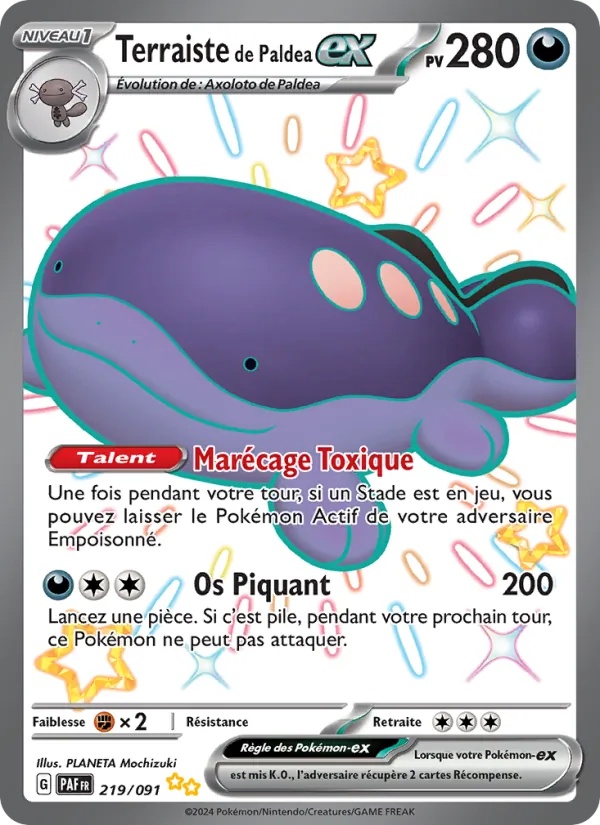 Terraiste de Paldea-ex 219/91 - Destinées de Paldea - Holo - Pokémon JCC