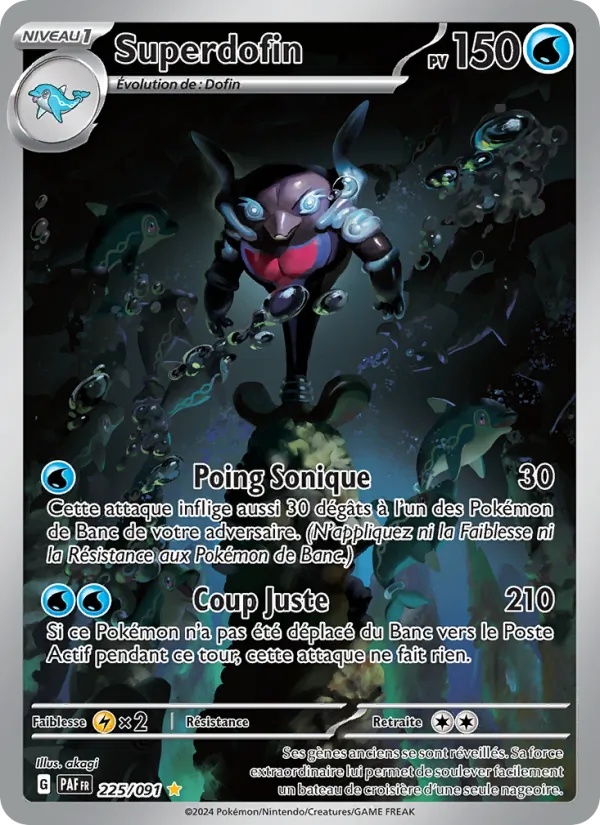 Superdofin 225/91 - Destinées de Paldea - Holo - Pokémon JCC