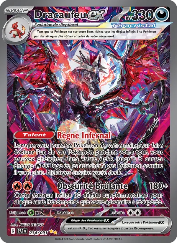 Dracaufeu-ex 234/91 - Destinées de Paldea - Holo - Pokémon JCC