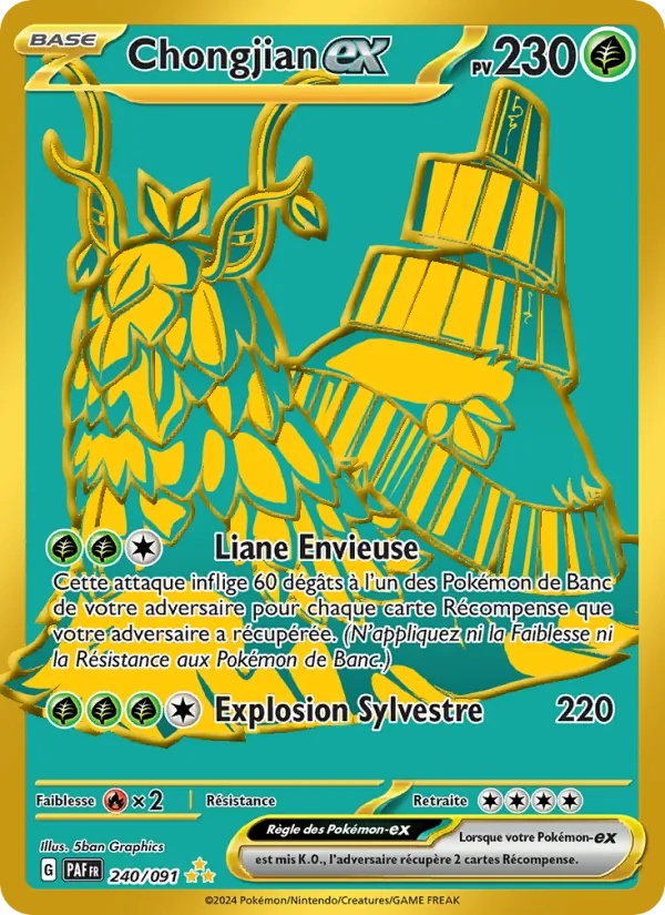 Chongjian-ex 240/91 - Destinées de Paldea - Holo - Pokémon JCC