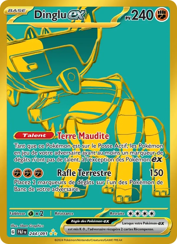 Dinglu-ex 244/91 - Destinées de Paldea - Holo - Pokémon JCC
