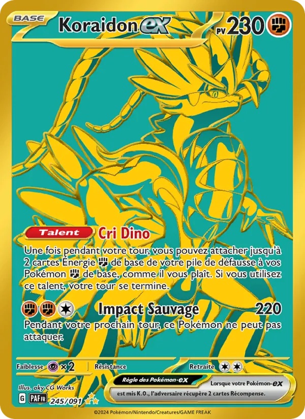 Koraidon-ex 245/91 - Destinées de Paldea - Holo - Pokémon JCC