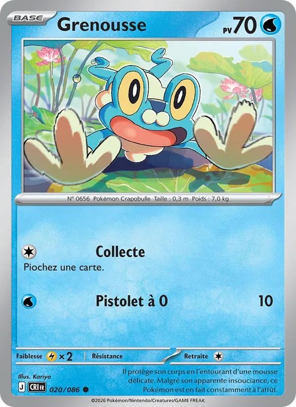 Grenousse 020/86 - Chaos Ascendant - Pokémon JCC