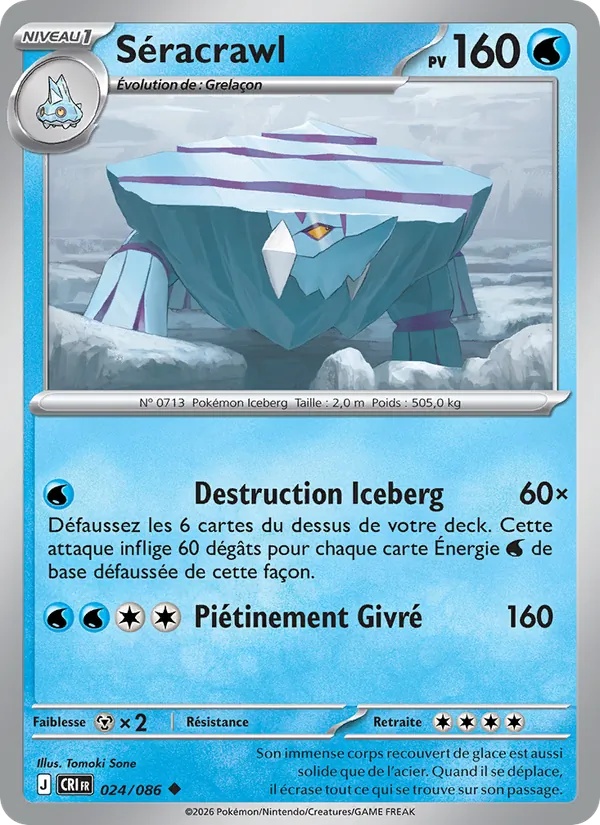 Séracrawl 024/86 - Chaos Ascendant - Pokémon JCC
