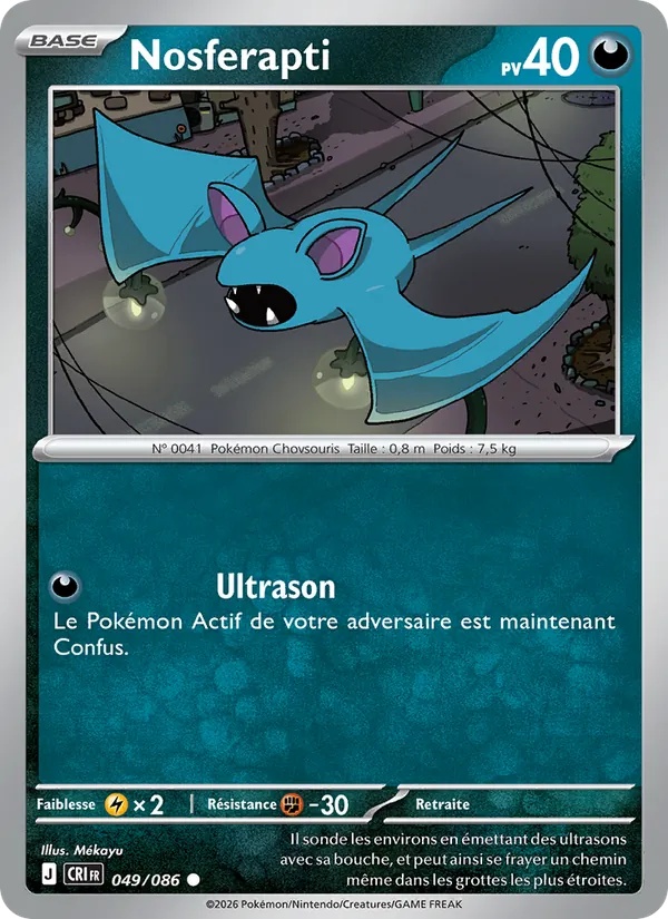 Nosferapti 049/86 - Chaos Ascendant - Pokémon JCC