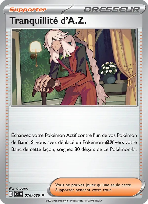Tranquillité d'A.Z. 076/86 - Chaos Ascendant - Pokémon JCC