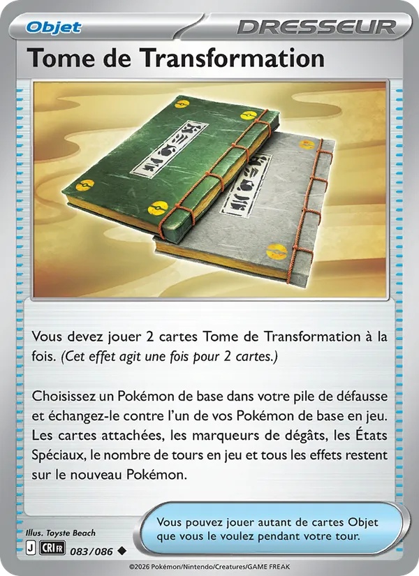 Tome de Transformation 083/86 - Chaos Ascendant - Pokémon JCC