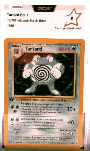 Tartard 13/102 Holo Sans Ombre 1re Édition - PCA 8