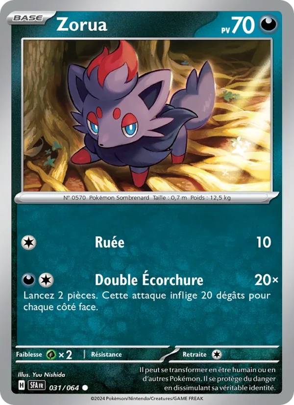 Zorua 031/64 - Fable Nébuleuse - Reverse - Pokémon JCC