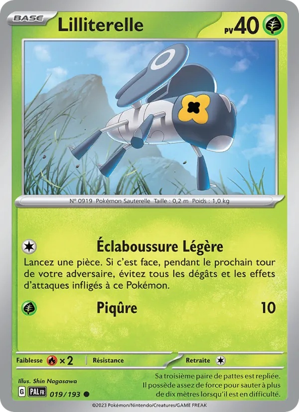 Lilliterelle 019/193 - Évolutions à Paldea - Reverse - Pokémon JCC