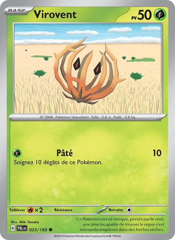 Virovent 023/193 - Évolutions à Paldea - Reverse - Pokémon JCC
